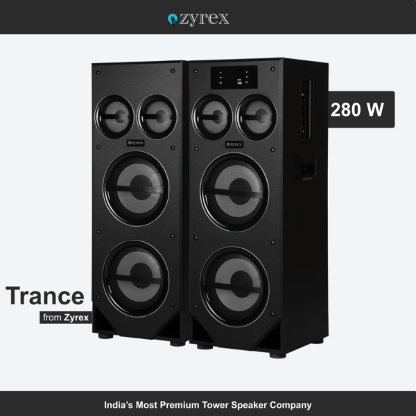 Zyrex Trance 280W Floor-Standing Tower Speaker - Image 2